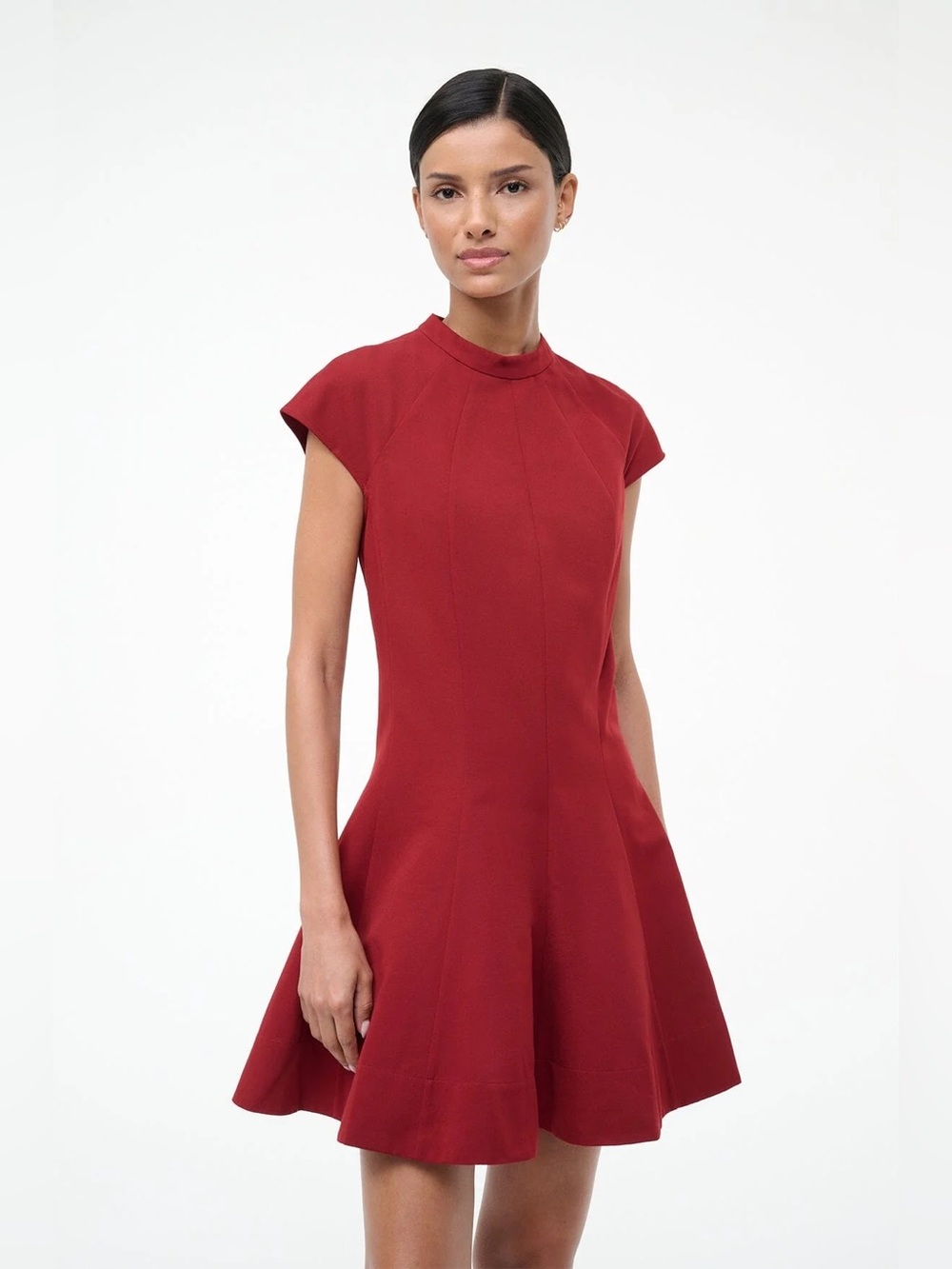 STAUD Ellie Red Mini Dress XS